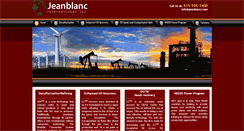 Desktop Screenshot of jeanblanc-intl.com