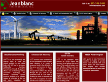 Tablet Screenshot of jeanblanc-intl.com